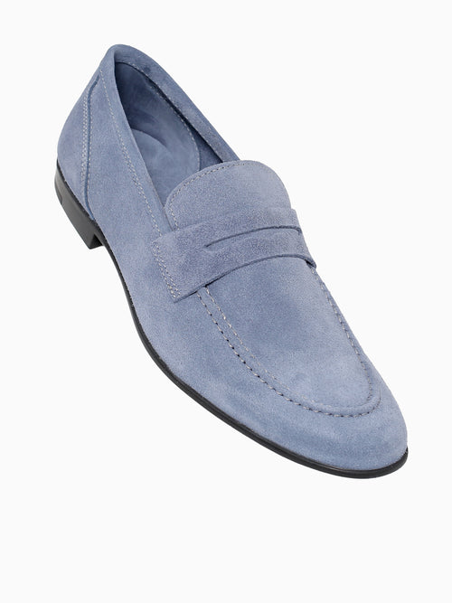 Lastra Unlined Lt.blue Suede Blue / 7 / M