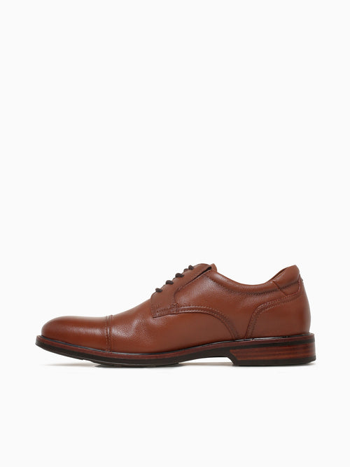 Traveler Cap Toe Cognac Milled Leather Cognac / 7 / M