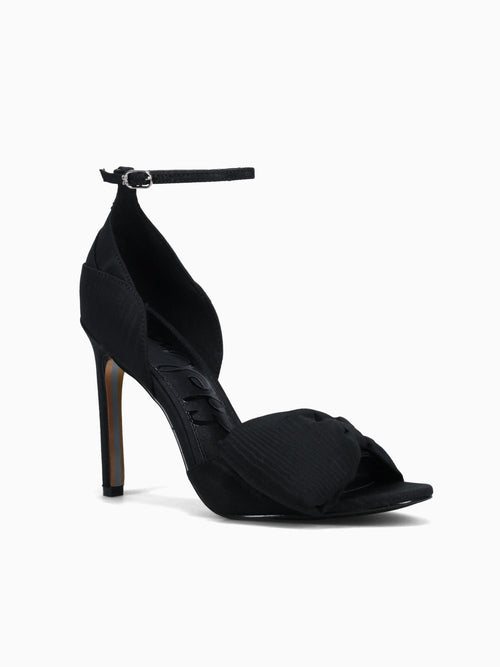 Ida Black Moire Silk Black / 5 / M