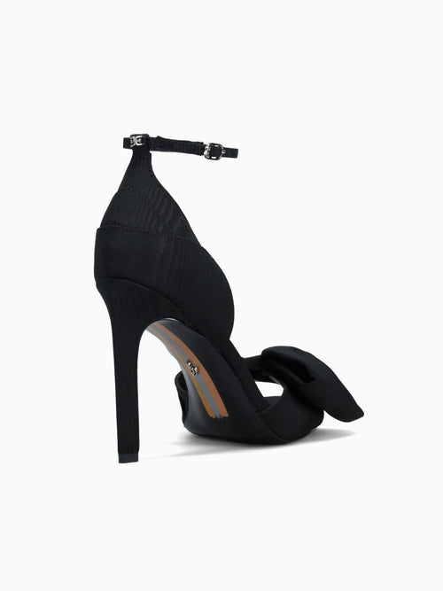 Ida Black Moire Silk Black / 5 / M