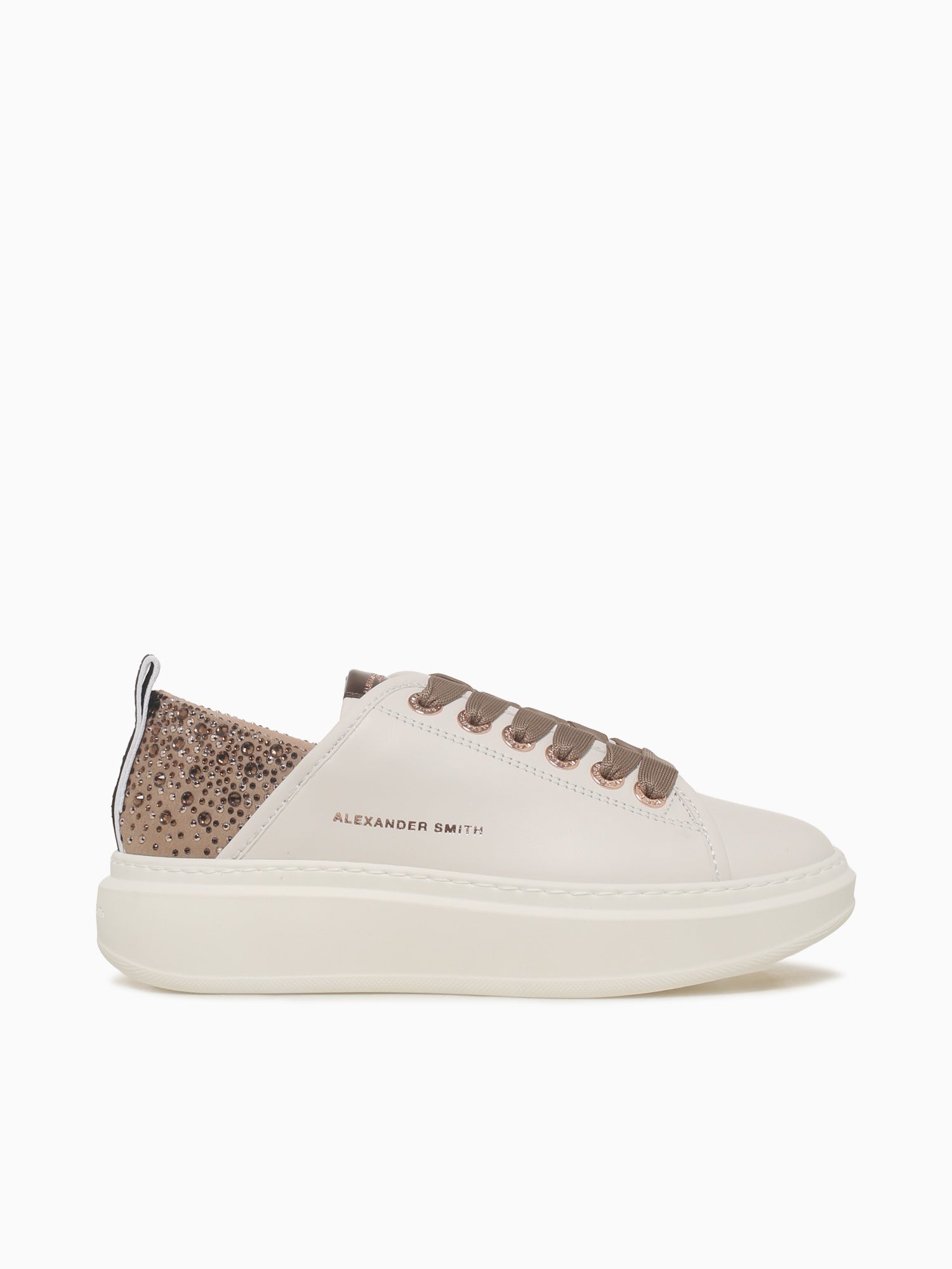 Wembley Woman White Light Brown Leather White / 36 / M