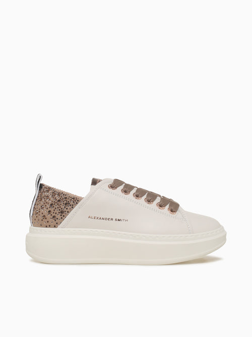 Wembley Woman White Light Brown Leather White / 36 / M