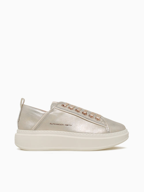 Wembley Woman Platinum Leather Platinum / 36 / M