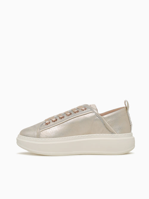 Wembley Woman Platinum Leather Platinum / 36 / M