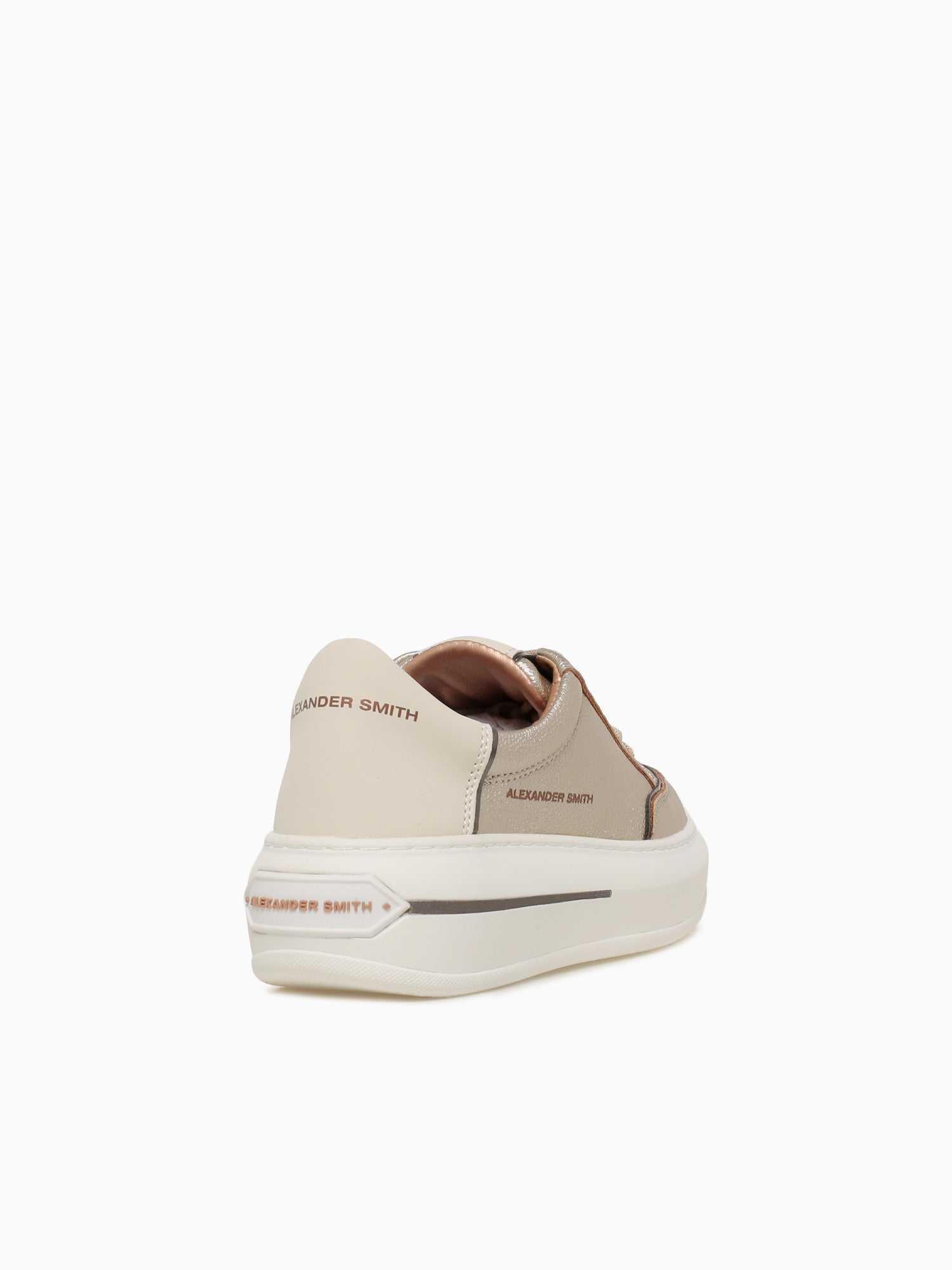 Lancaster Woman Gold White Leather Gold / 36 / M