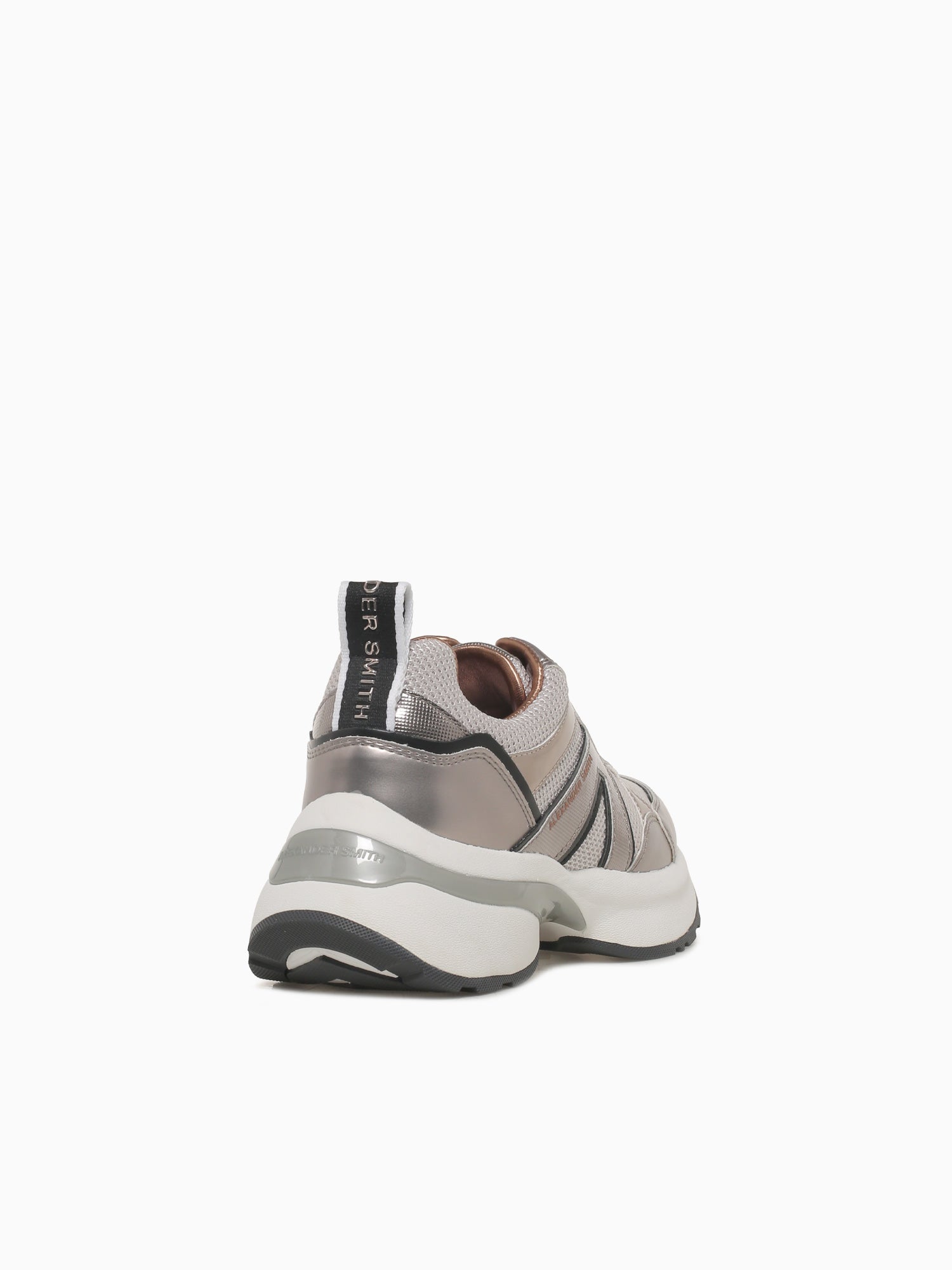 Victoria Woman Dark Silver Black Leathe Silver / 36 / M