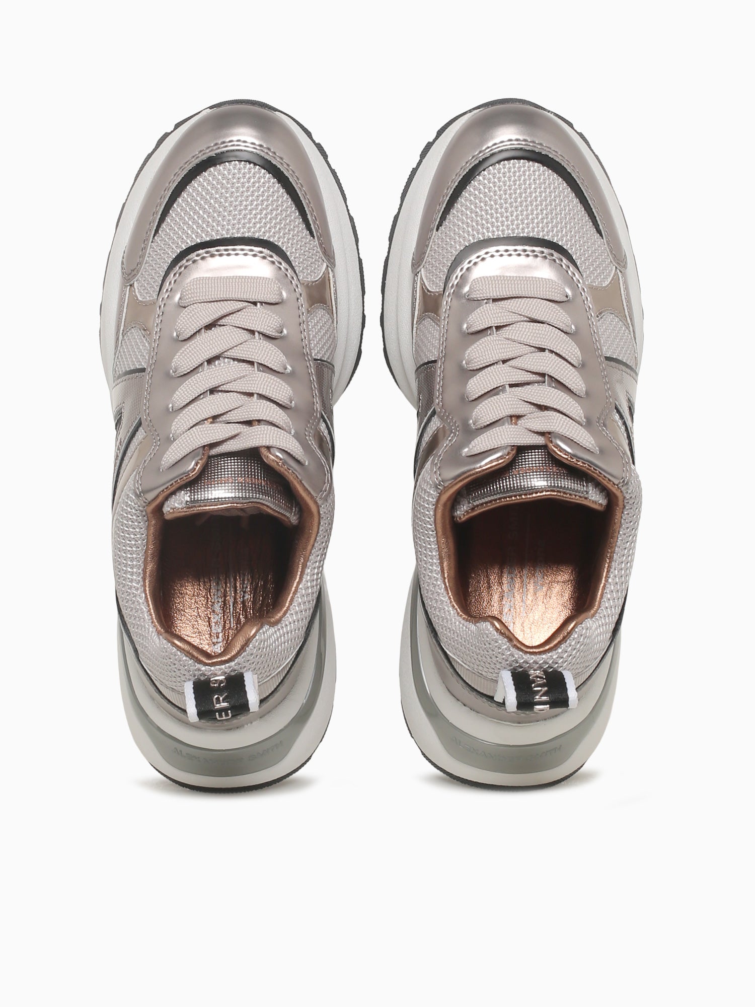 Victoria Woman Dark Silver Black Leathe Silver / 36 / M