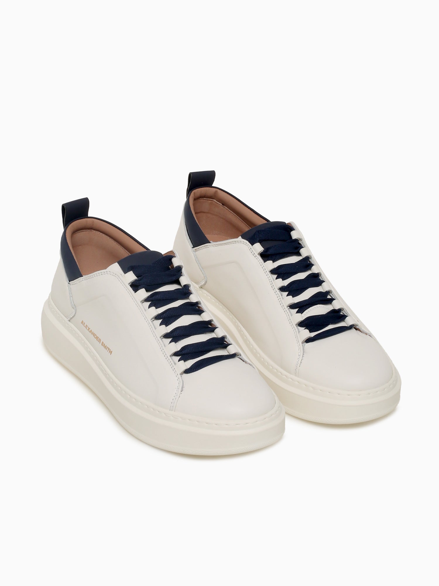 Wembley Man White Blue Leather Blue / 40 / M