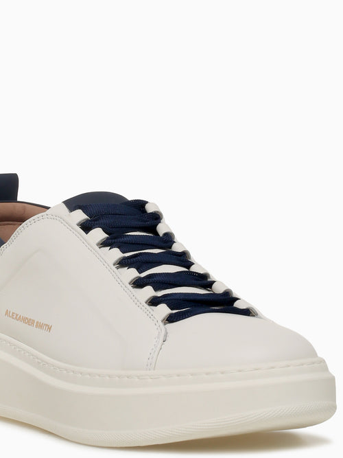 Wembley Man White Blue Leather Blue / 40 / M