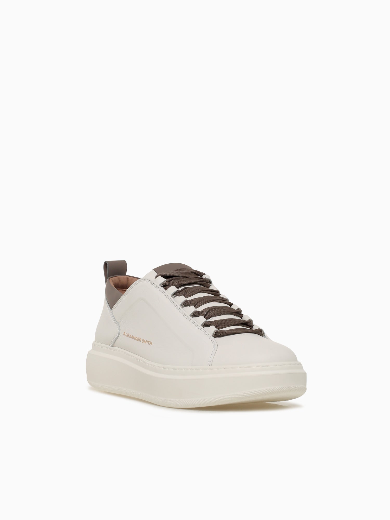 Wembley Man White Brown Leather Brown / 40 / M