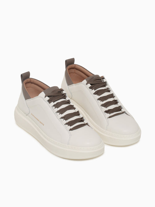 Wembley Man White Brown Leather Brown / 40 / M