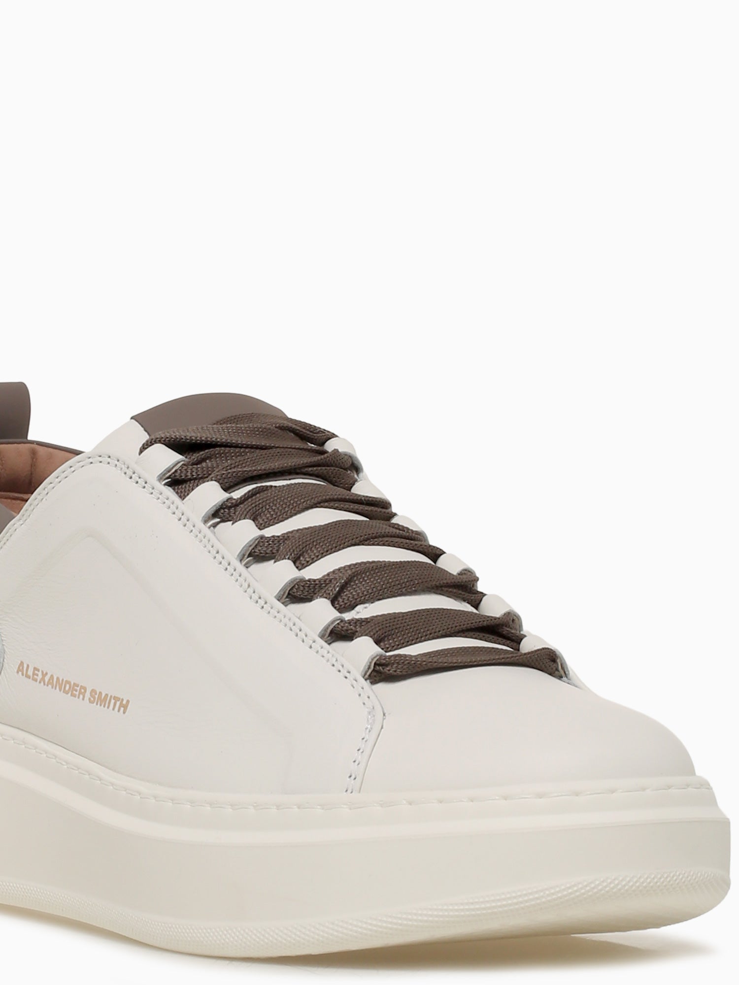 Wembley Man White Brown Leather Brown / 40 / M
