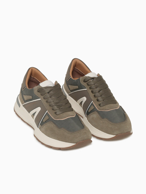 Liverpool Man Olive Leather Green / 40 / M