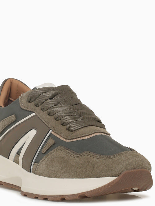 Liverpool Man Olive Leather Green / 40 / M