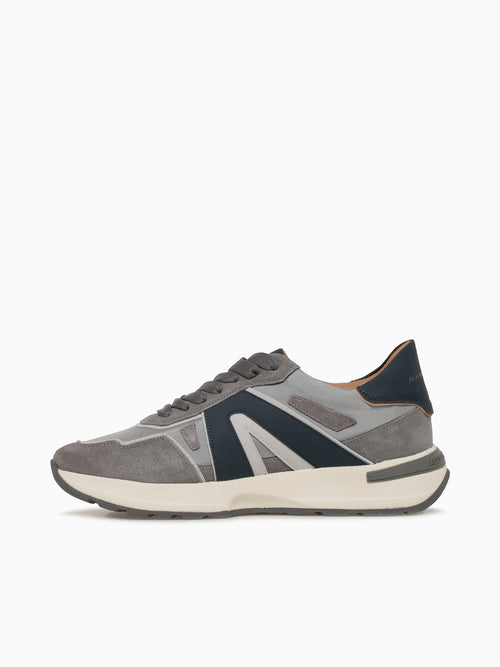 Liverpool Man Light Grey Blue Leather Grey / 40 / M