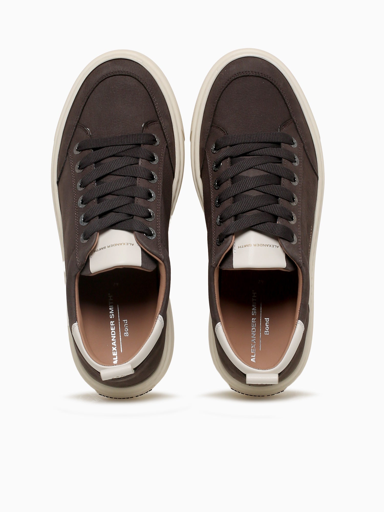 Bond Man Dark Brown White Leather Dark Brown / 40 / M