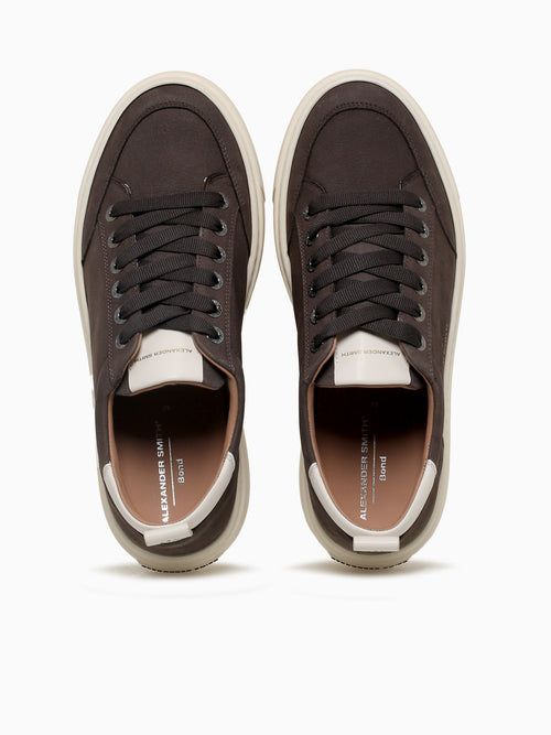 Bond Man Dark Brown White Leather Dark Brown / 40 / M