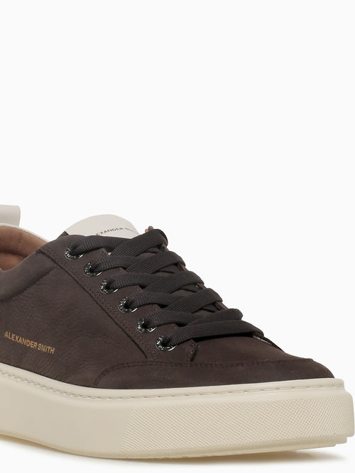 Bond Man Dark Brown White Leather Dark Brown / 40 / M