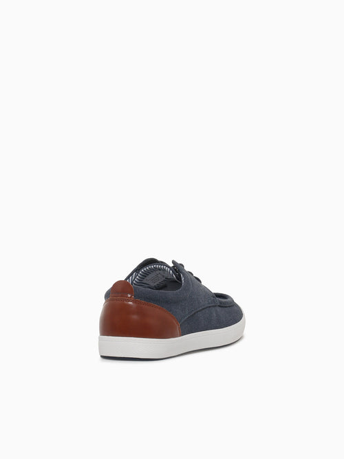 Angler Navy Tan canvas Navy / 7 / M