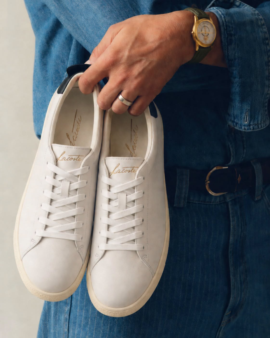 Linecourt Wht Offwht leather