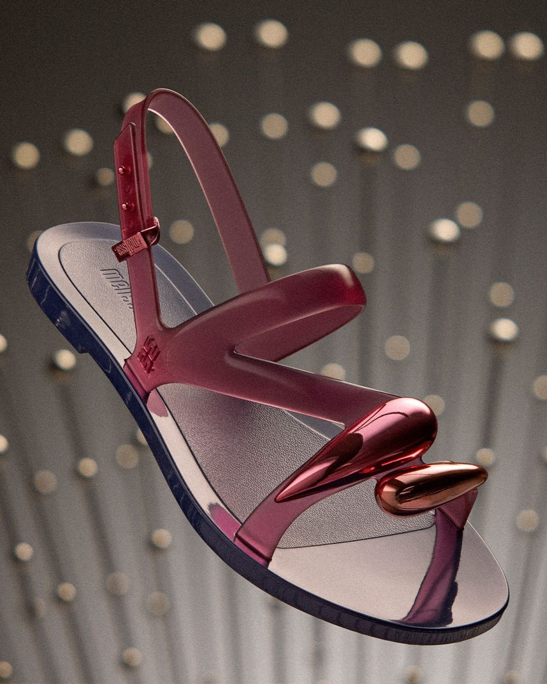 Iris Sandal Blue Red jelly