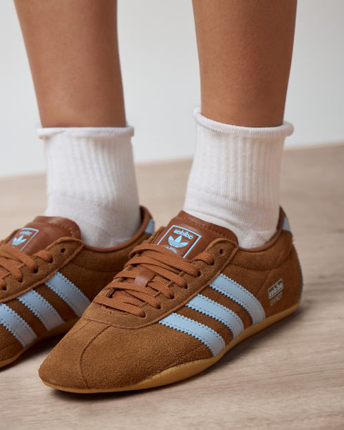 Tokyo W Dusky Bronze Sky blue leather