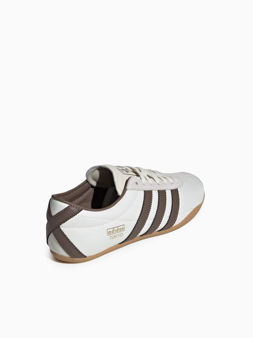 Tokyo W Off White Brown leather