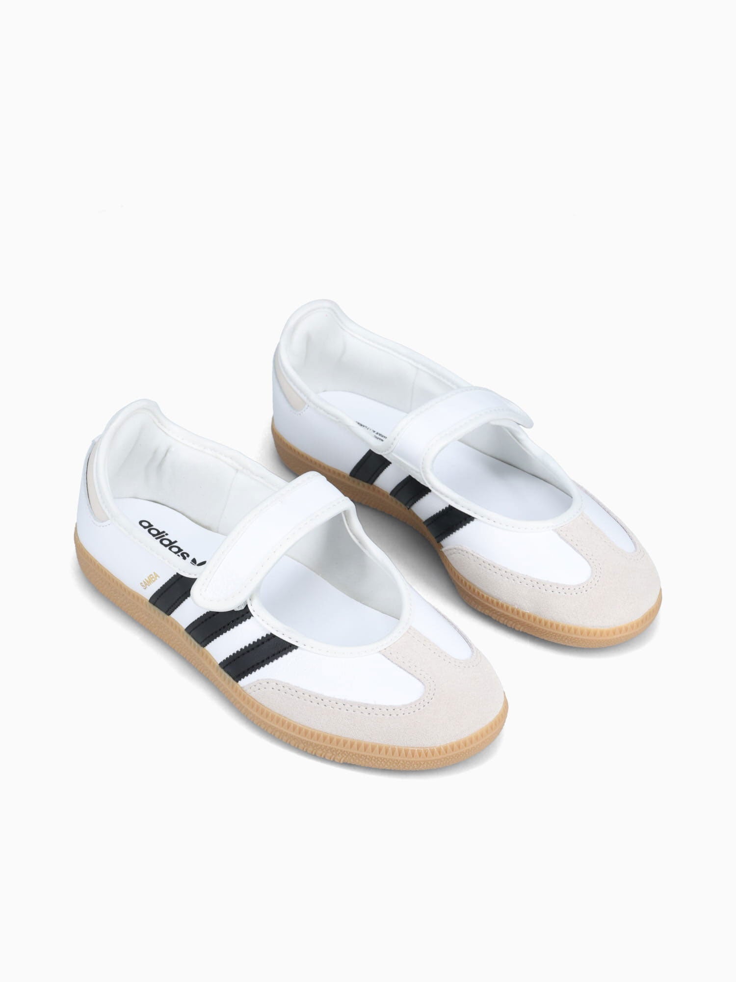 Samba Jane W White Black leather
