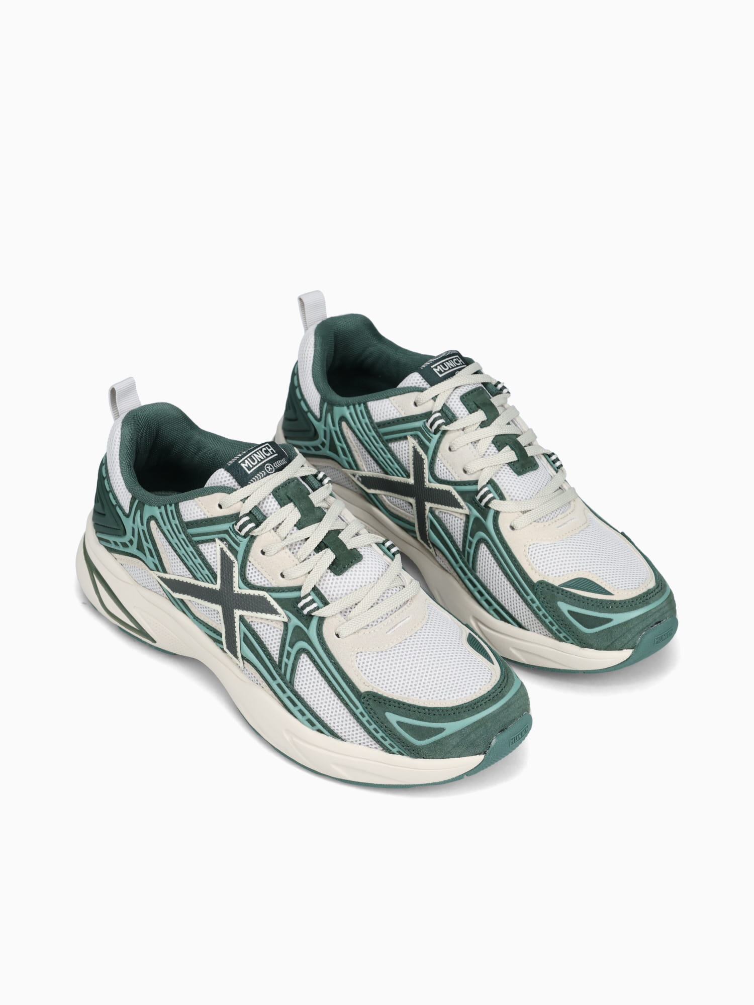 M2000 Green Offwhite suede Mesh Green / 40 / M