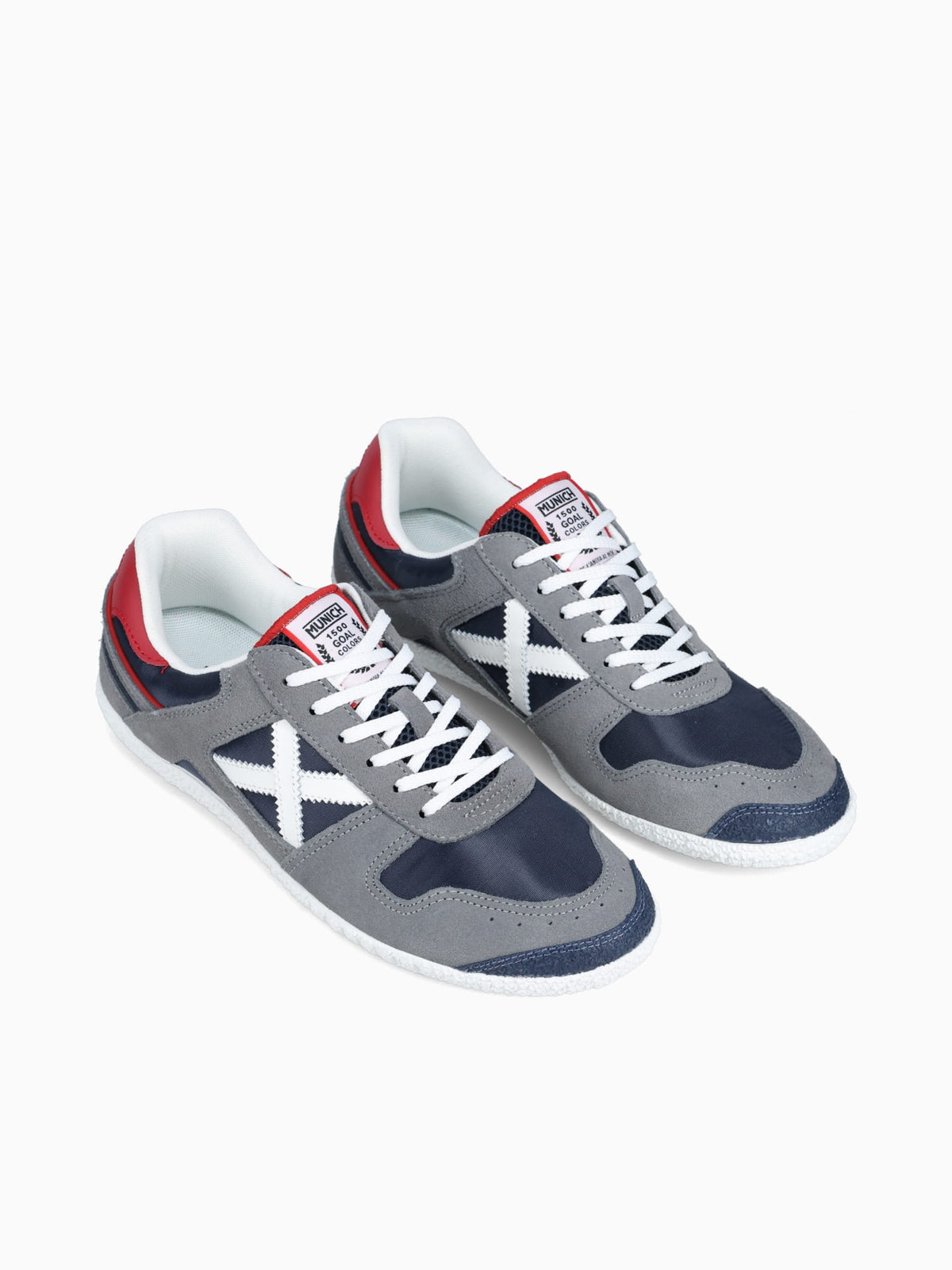 Goal Gris Negro Blanco suede Fabric Black / 40 / M