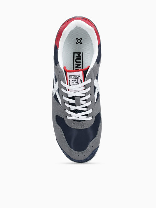 Goal Gris Negro Blanco suede Fabric Black / 40 / M