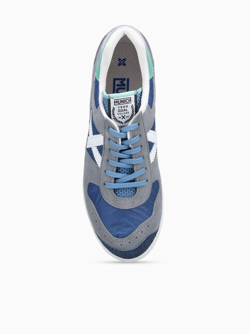 Goal Gris Azul Blanco suede Fabric Grey / 40 / M