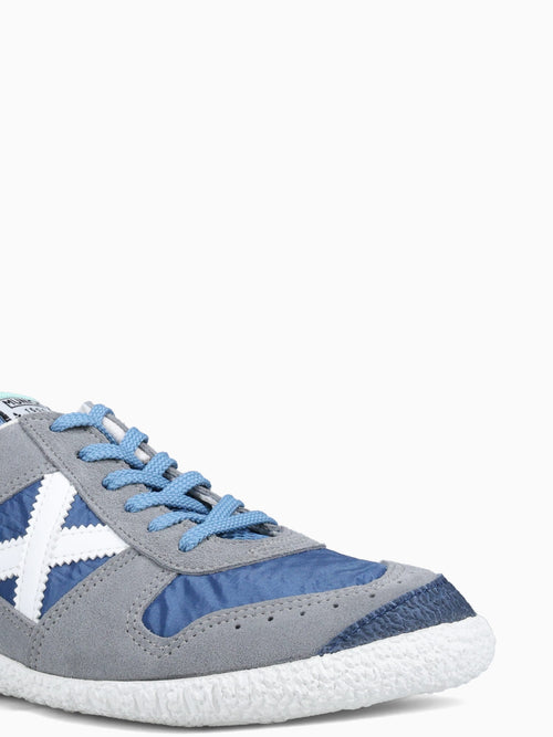 Goal Gris Azul Blanco suede Fabric Grey / 40 / M
