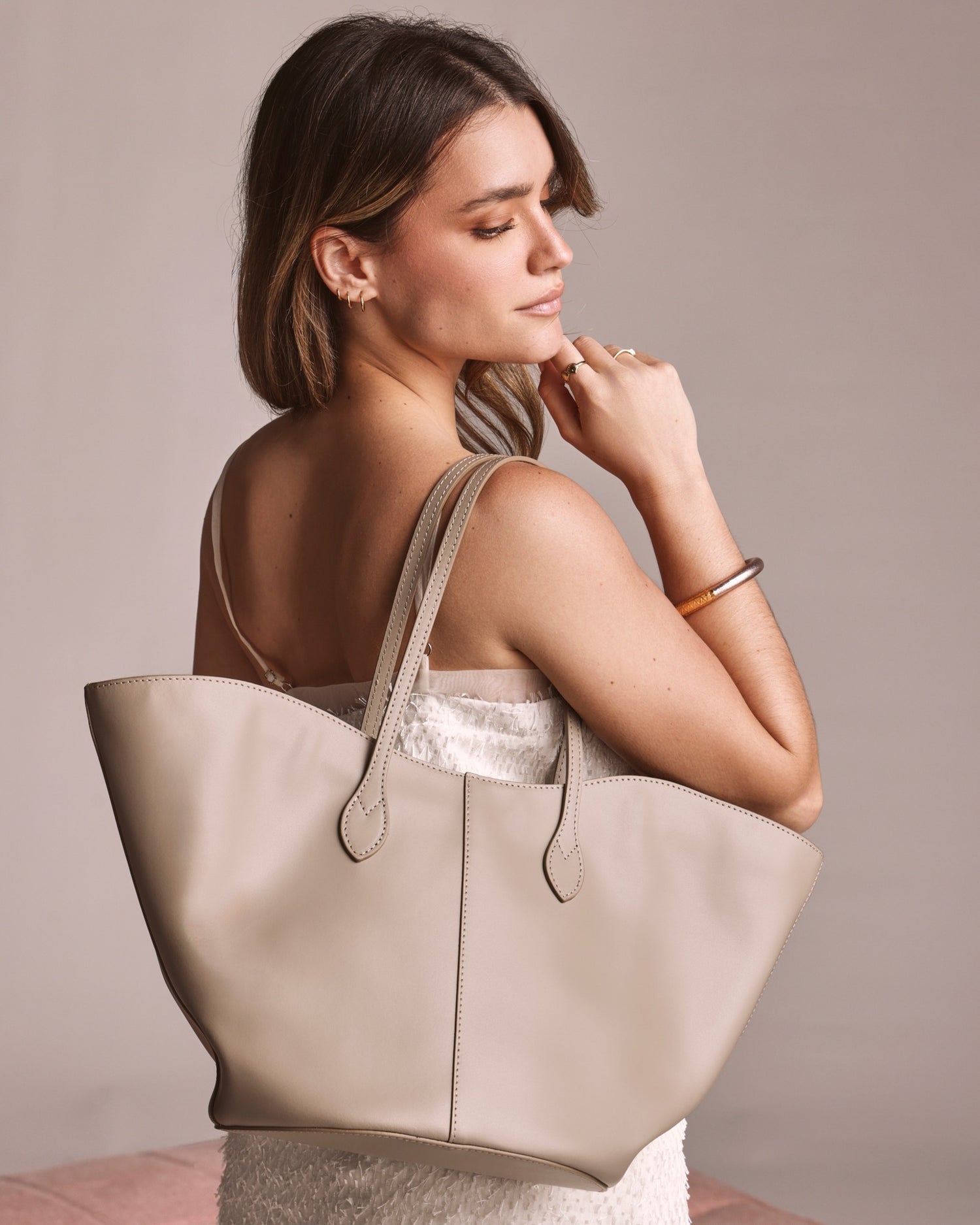 Jasmine Tote Light Taupe