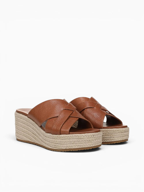 Dawn Tan Leather Gold / 5 / M
