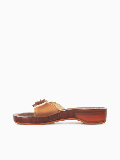 Pescura Heel+scholl Clear Brown Jelly Brown / 5 / M