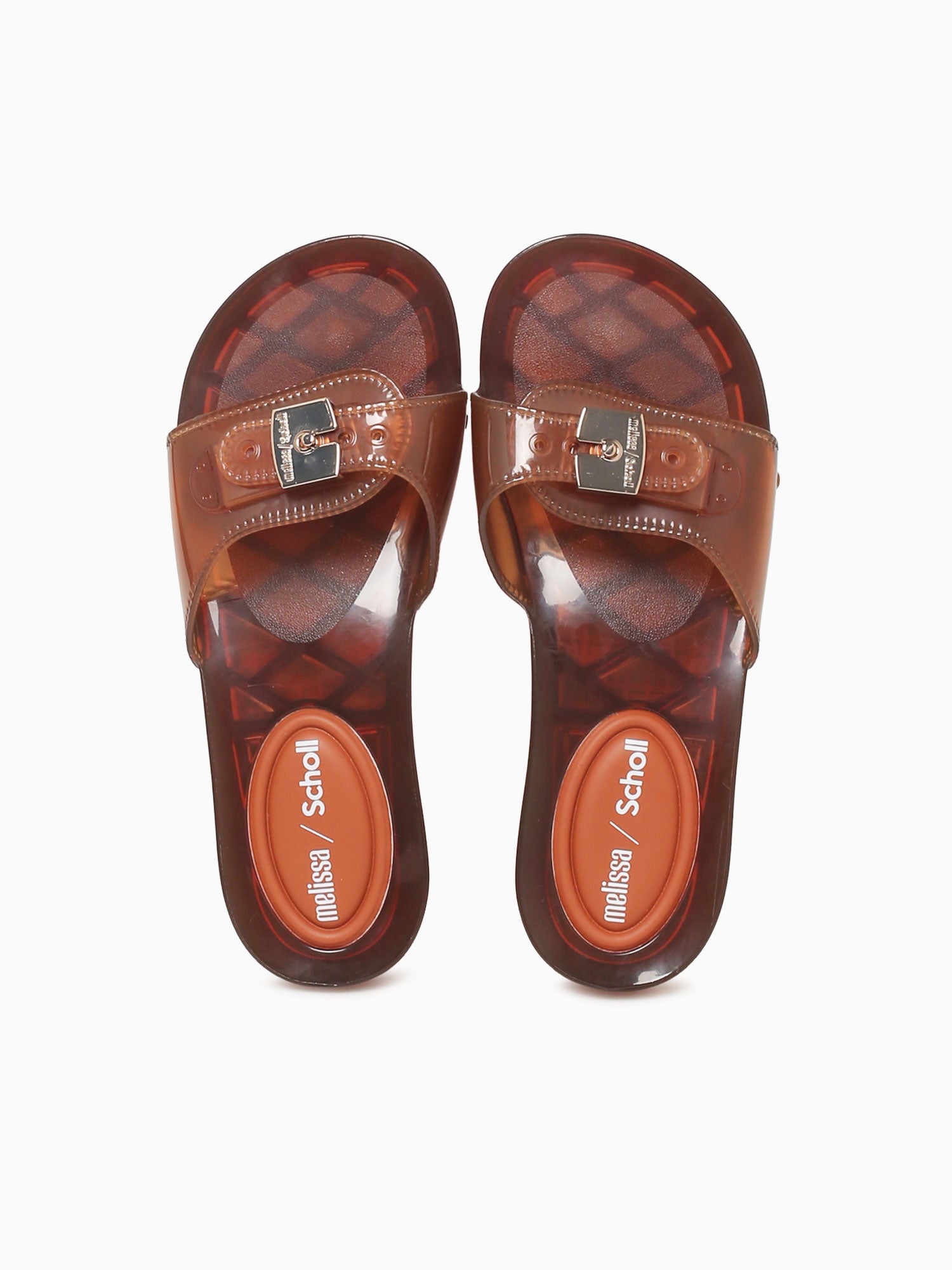 Pescura Heel+scholl Clear Brown Jelly Brown / 5 / M