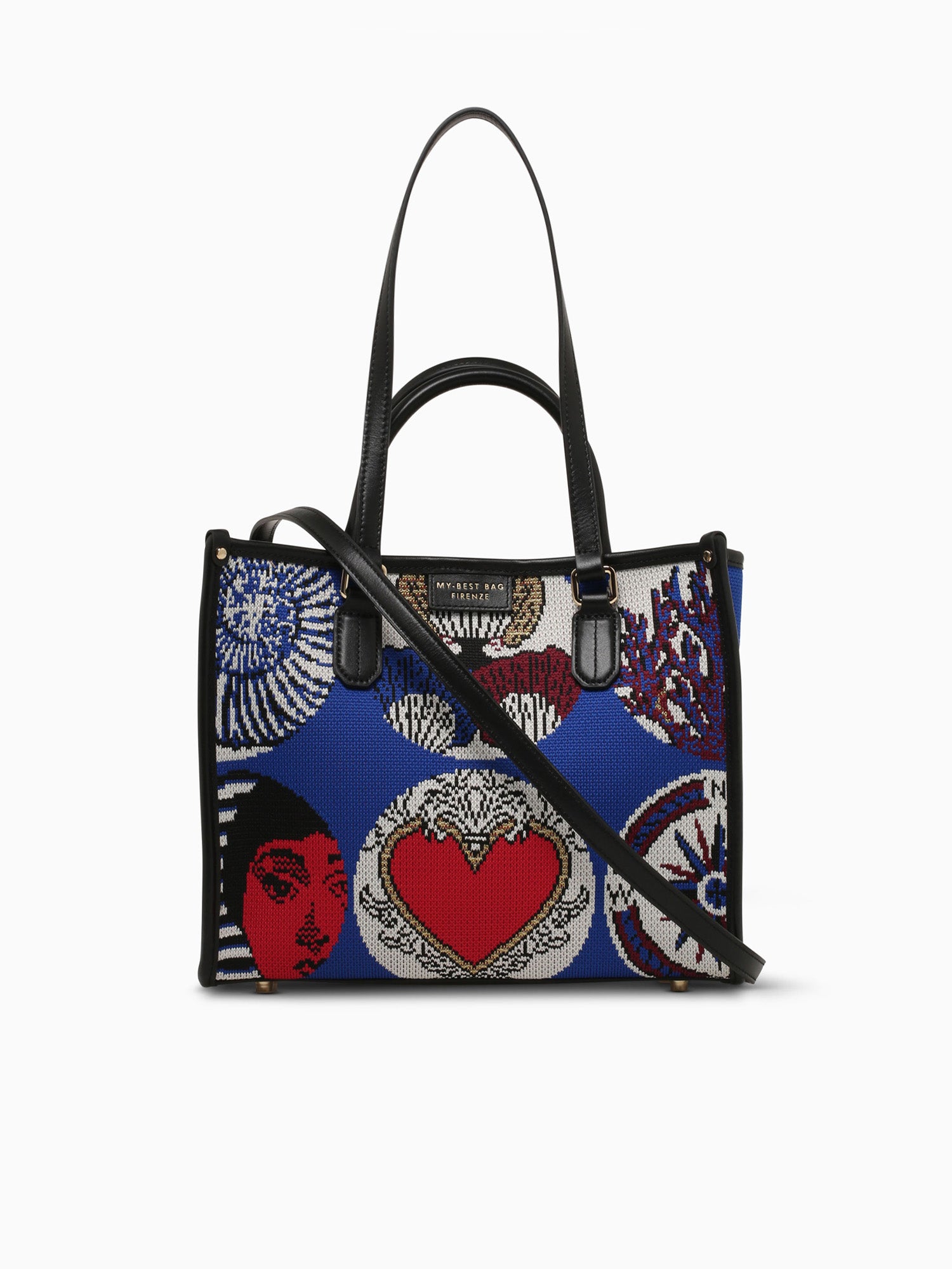 Atena Sea Creatures Tote Blue