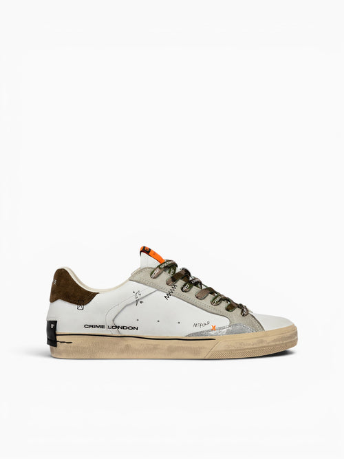 Distressed Lo 19071pp8 10 wht Camo Grn l White / 41 / M