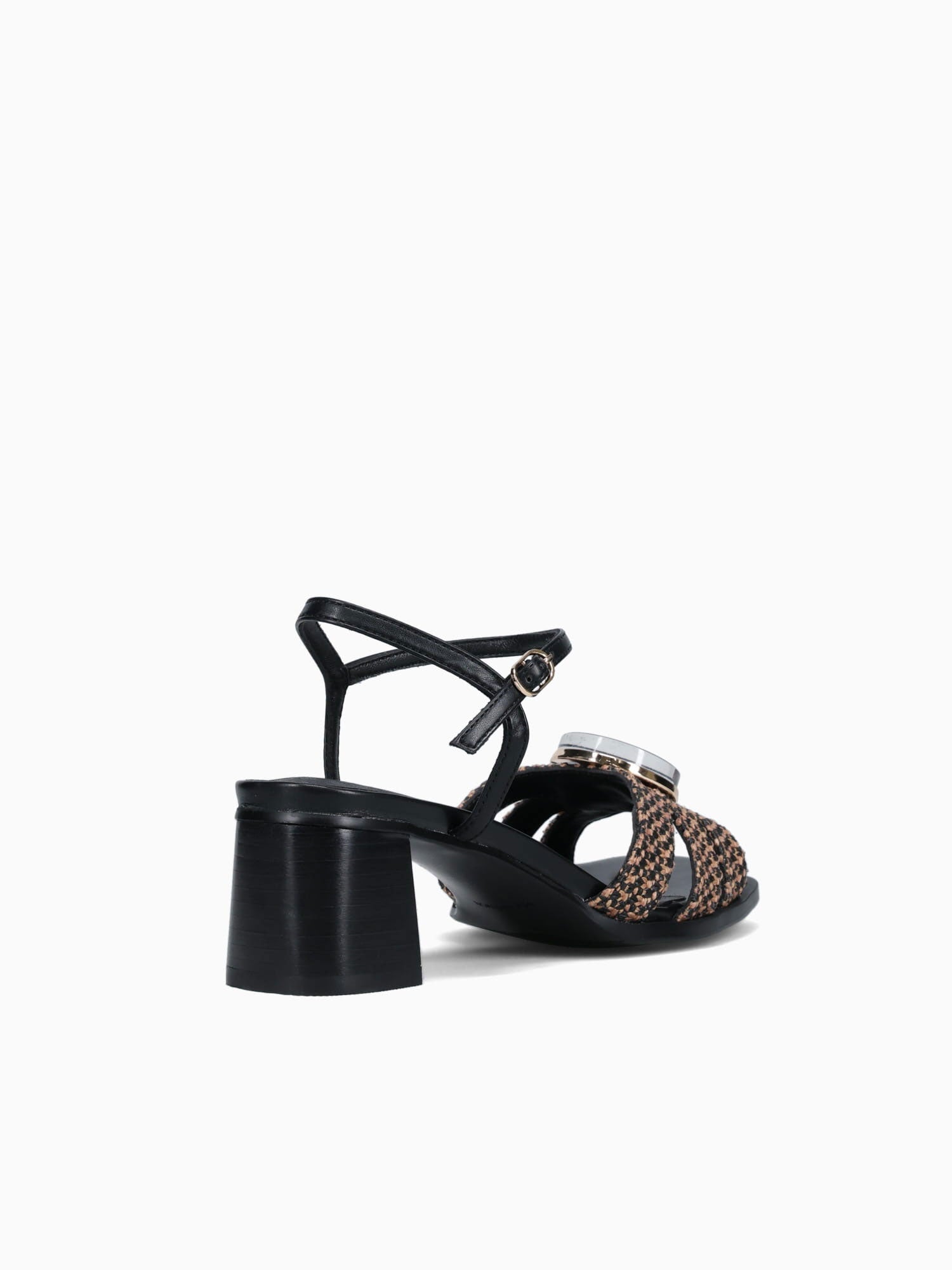 Carmen Negro Tan rafia Man made Black / 36 / M