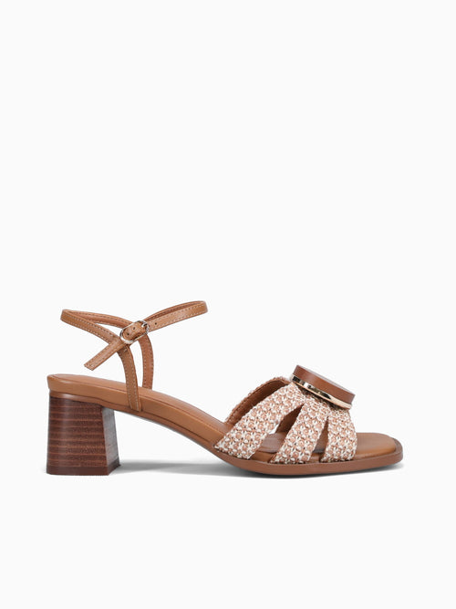 Carmen Tan Beige rafia Man made Tan / 36 / M