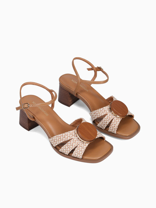 Carmen Tan Beige rafia Man made Tan / 36 / M