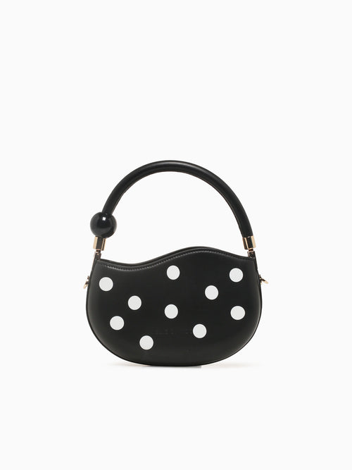 Jennie Polka Dot Black Black White