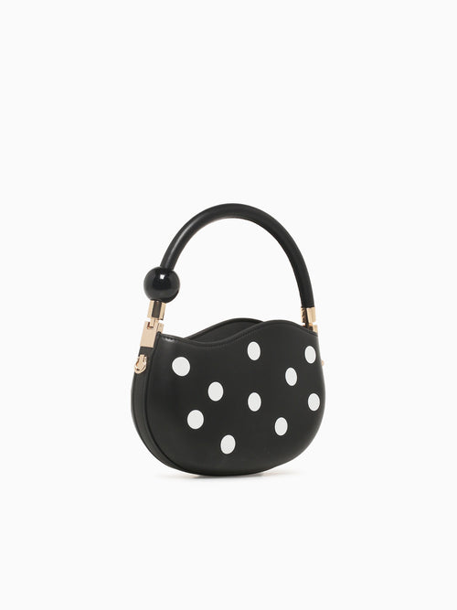 Jennie Polka Dot Black Black White