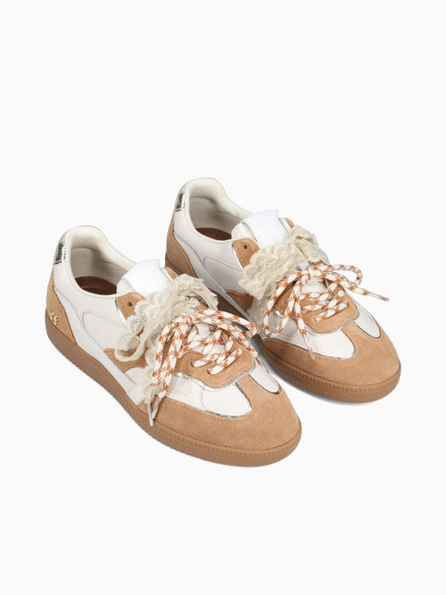 Ten Tan Beige suede Leather Tan / 36 / M
