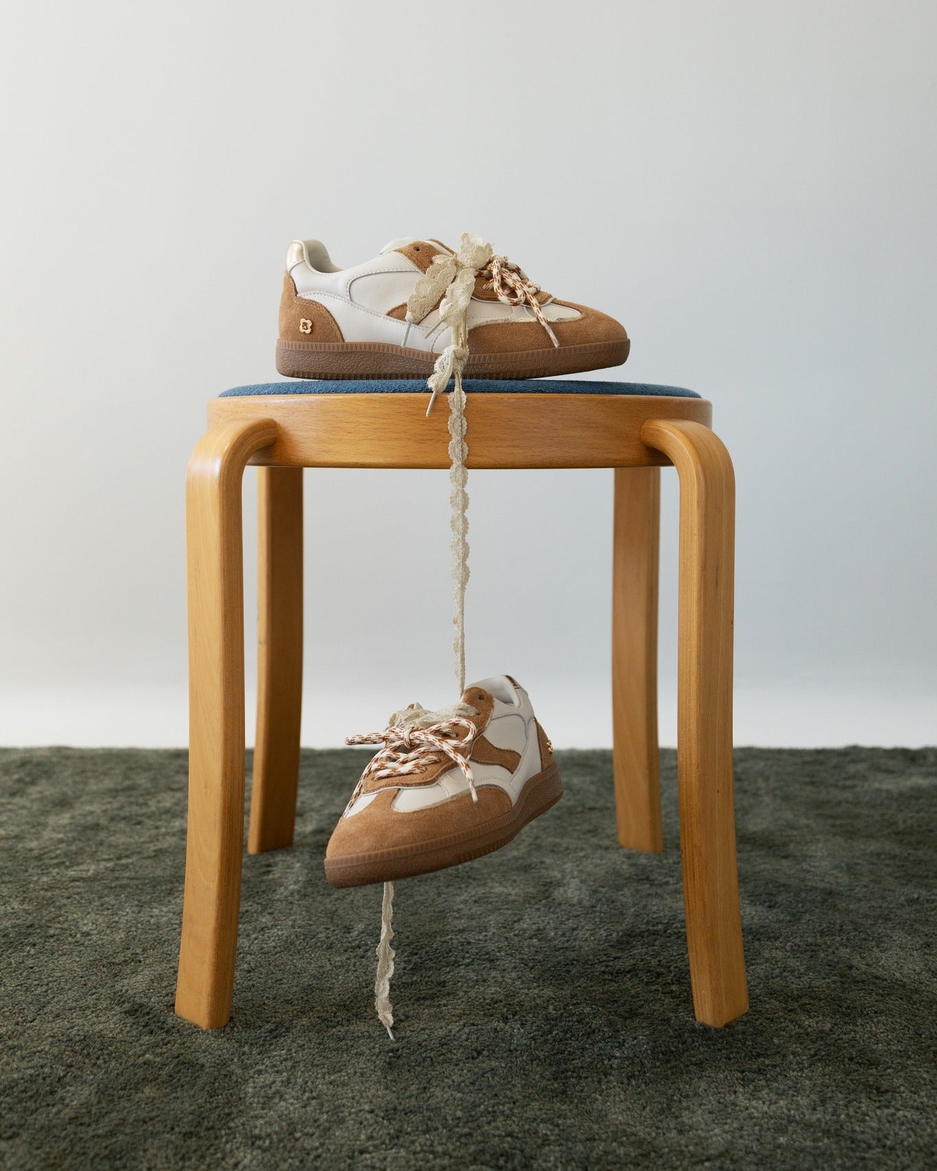 Ten Tan Beige suede Leather