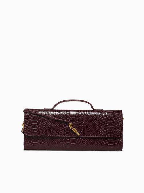 Bianca Top Handle Burgundy Wine