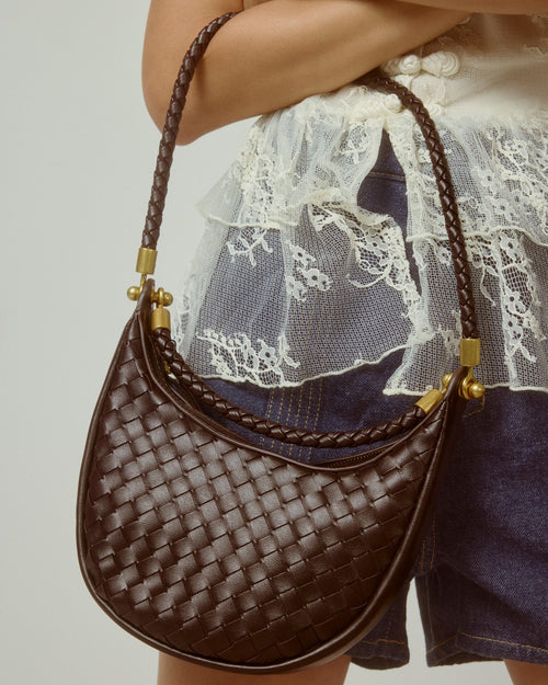 Blossom Mini Shoulder Bag Chocolate