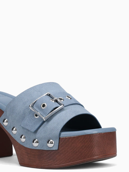 Jade Lt.blue Faux Suede Blue / 5 / M