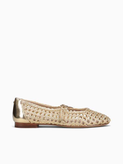 Marcie Amber Gold Leather Gold / 5 / M